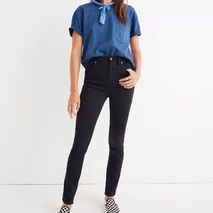 Madewell Petite 10" High-Rise Skinny Jeans in Johnny Wash: Comfort Stretch